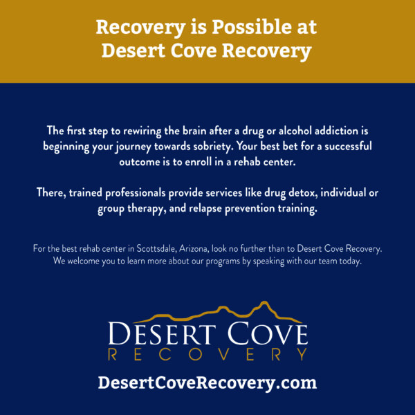 get help for addiction at desert cove recovery, arizona addiction treatment